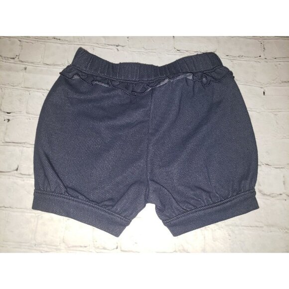 NWT Okie Dokie Baby Girls Size 9mo Faux Denim Pull On Shorts - Picture 2 of 3